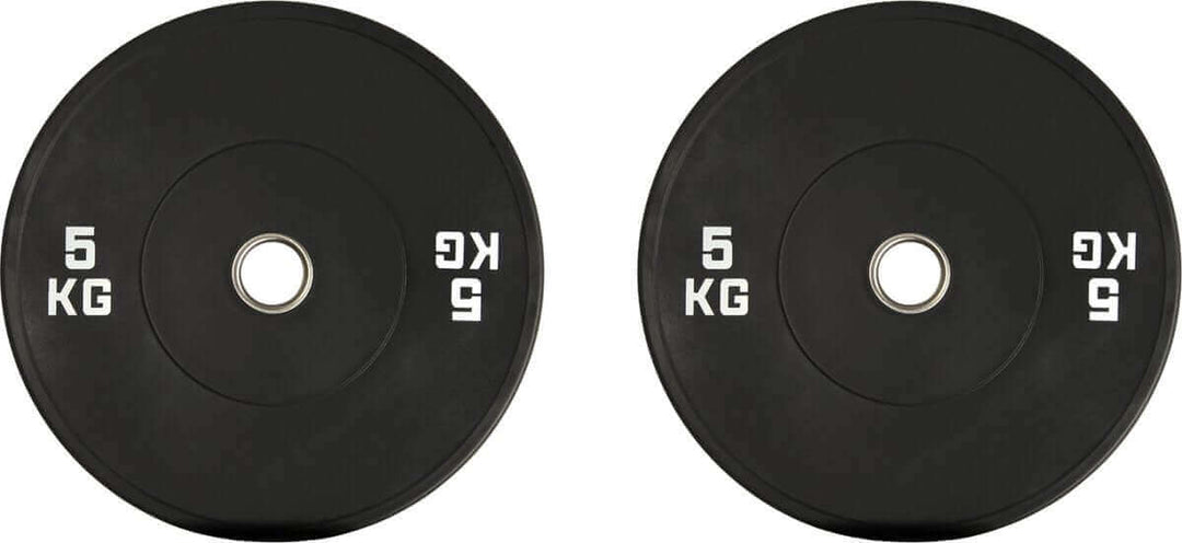 Gym Masters 5-kg-Bumper-Platten-Set für Gewichtheben, ideal für Krafttraining und den Heimfitnessraum.