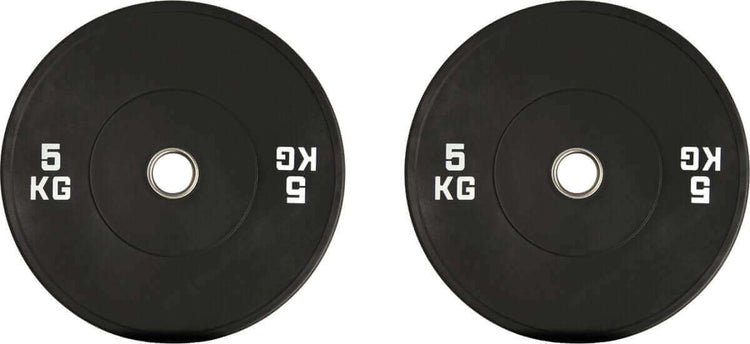 Gym Masters 5-kg-Bumper-Platten-Set für Gewichtheben, ideal für Krafttraining und den Heimfitnessraum.