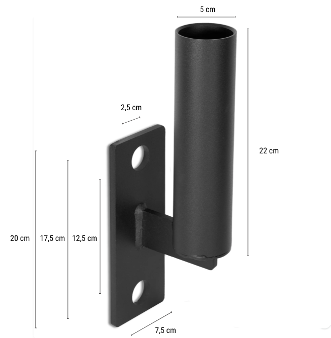 Langhantelhalter 50 mm für Power Rack (schwer belastbar)