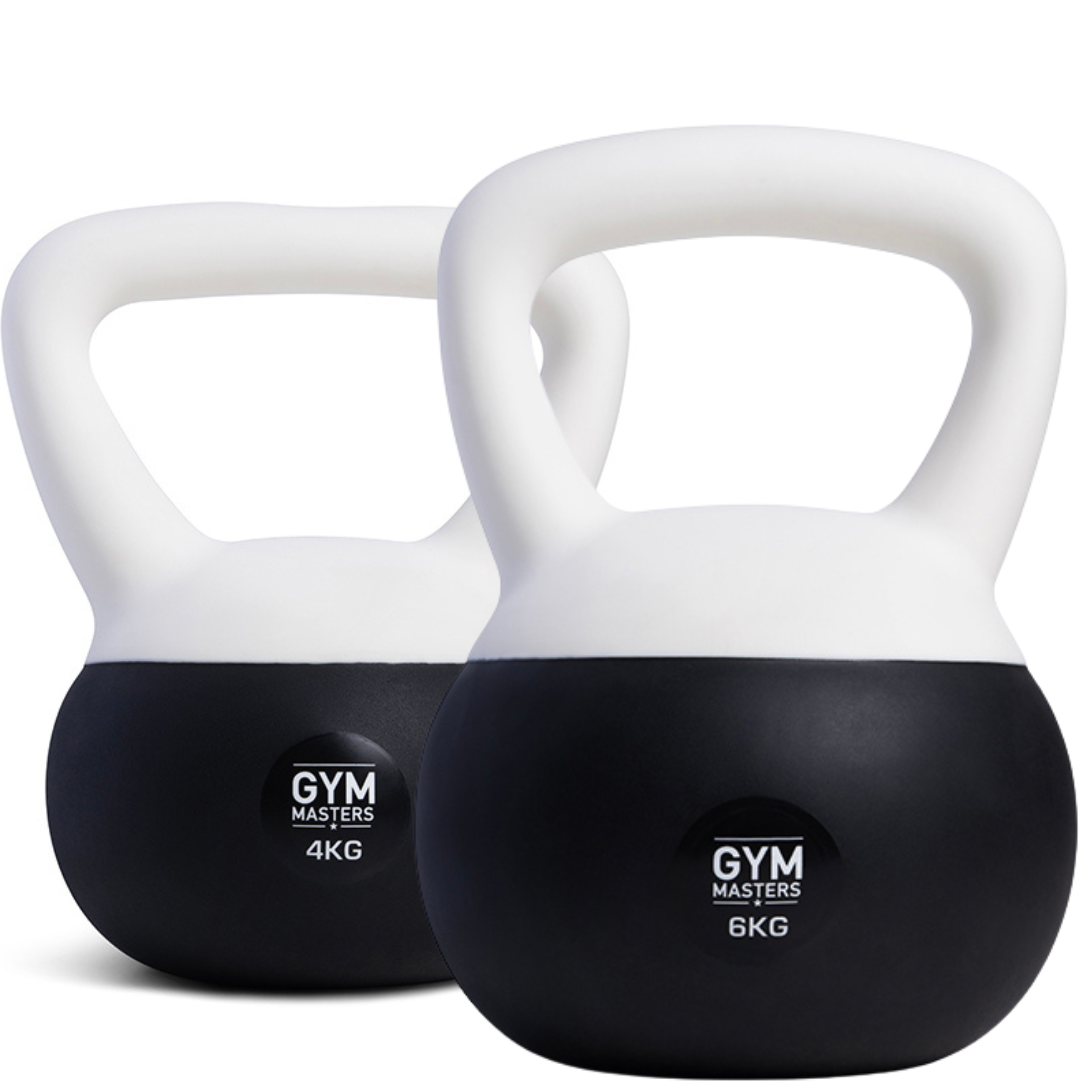 Weiches Kettlebell-Set 2 Stück (4 kg & 6 kg) von Gym Masters, perfekte Wahl für Anfänger und leichtes Training.