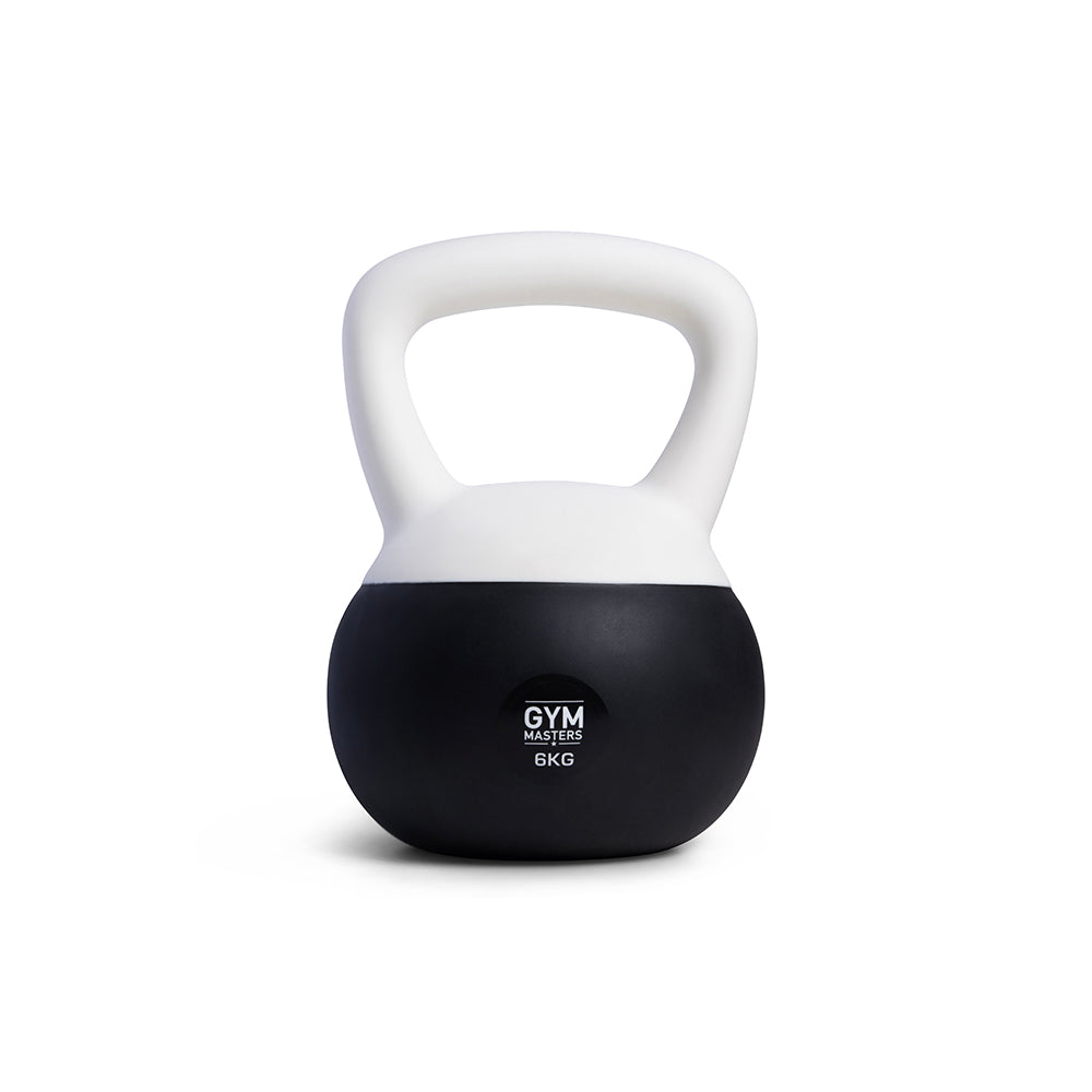 Weiches Kettlebell-Set 3 Stück (6 kg & 12 kg & 16 kg) - Gym Masters 6 kg Kettlebell mit weicher Außenbeschichtung.