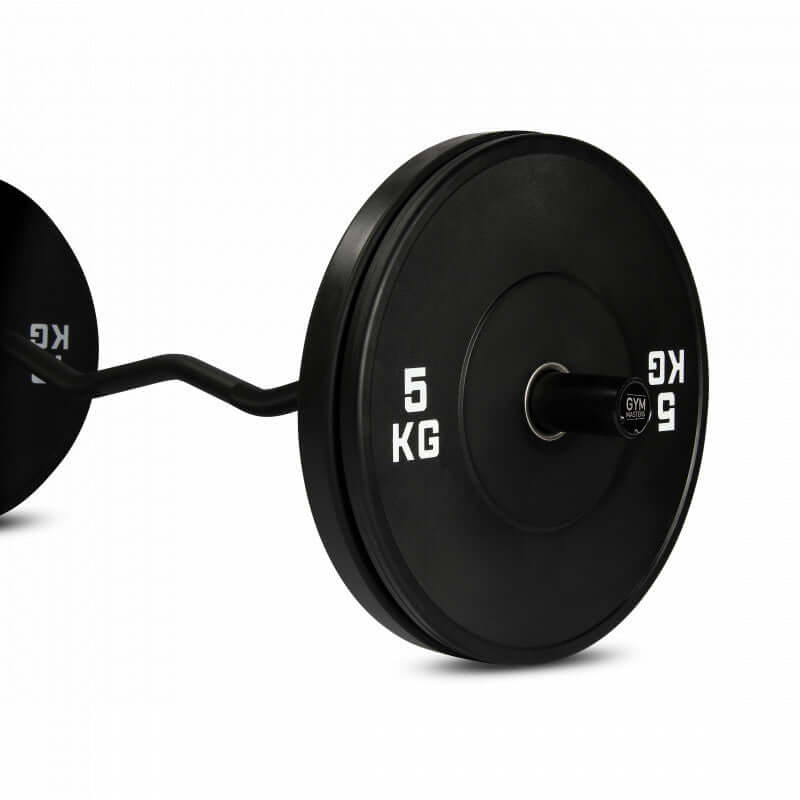 Gym Masters schwarze Curlstange / EZ-Stange (Premium) - 50MM - 120cm