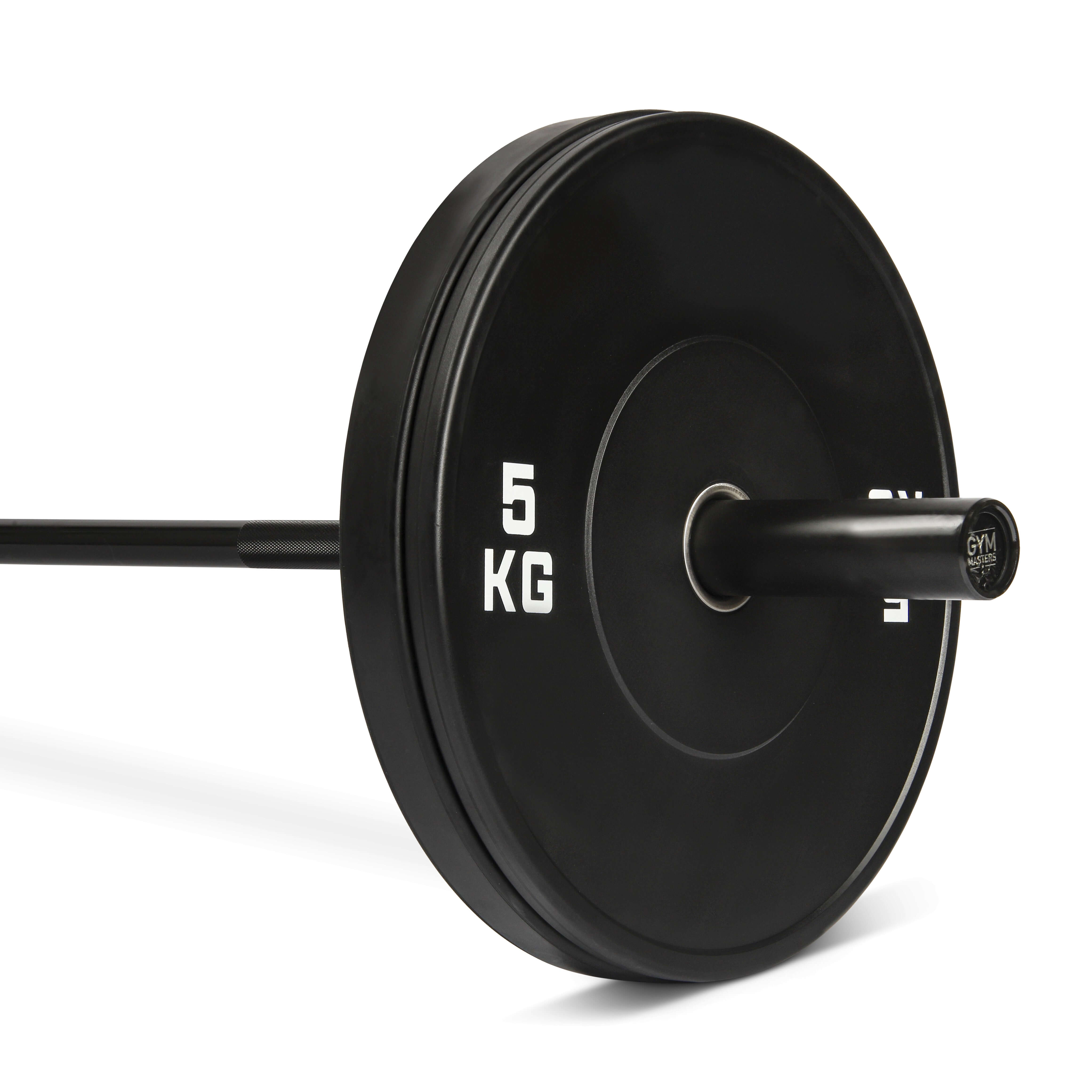 Gym Masters Olympische Langhantel Schwarz / Olympische Hantelstange (10kg / 150cm / 50mm)