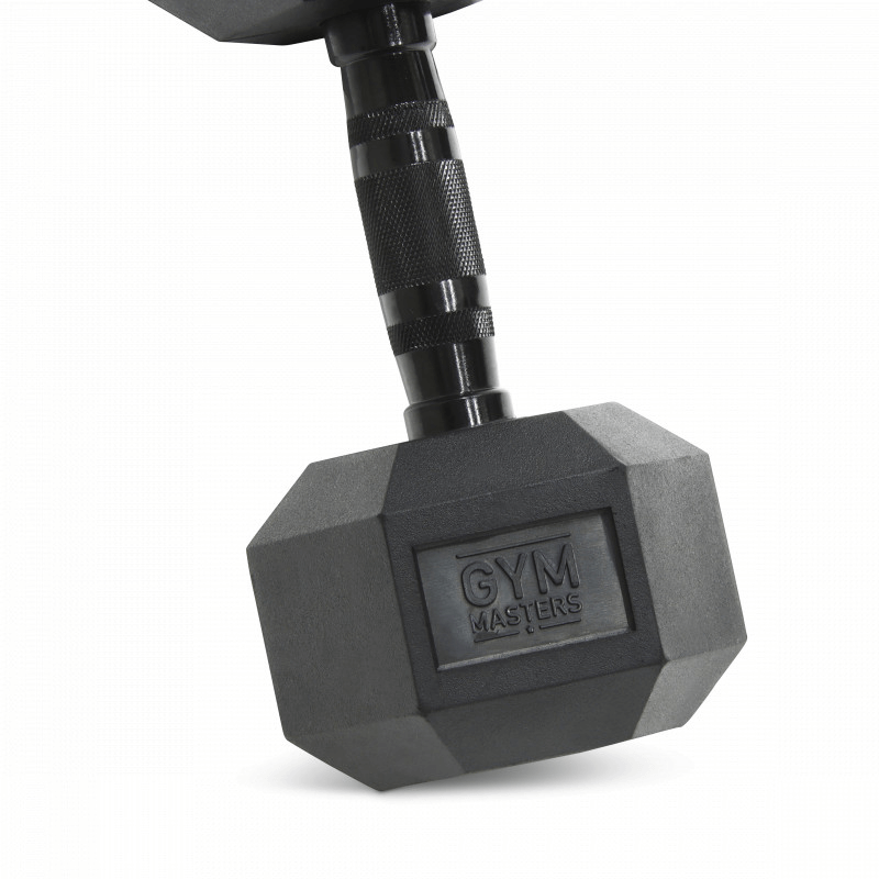 Hexagon Kurzhantel / sechseckige Kurzhanteln 12,5 kg Schwarz (1 Stück)