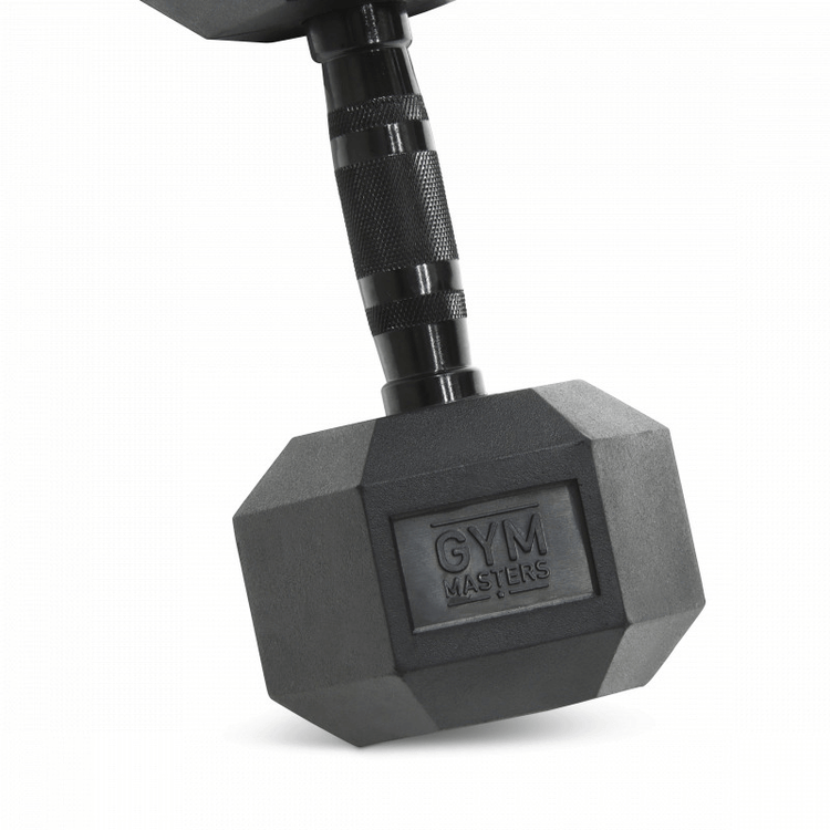 Hexagon Kurzhantel / sechseckige Kurzhanteln 12,5 kg Schwarz (1 Stück)