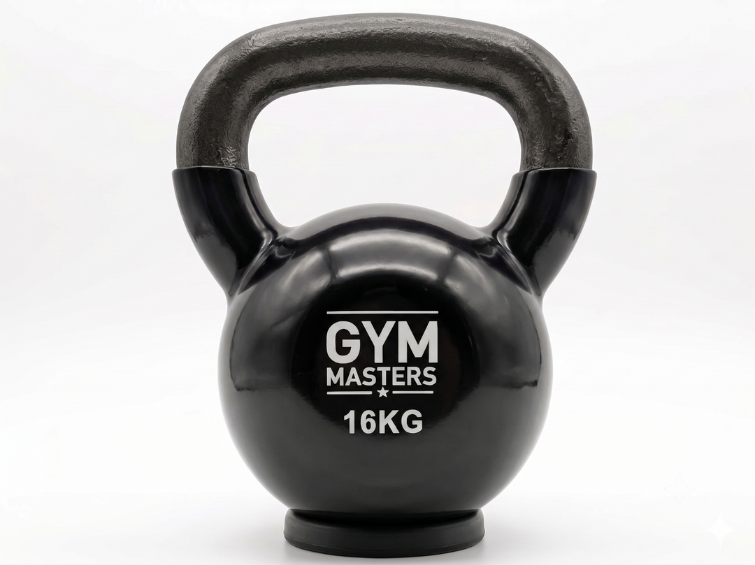 Gym Masters Kettlebell voordeelset 4–8–12-16 KG - Vinyl (4 stuks)