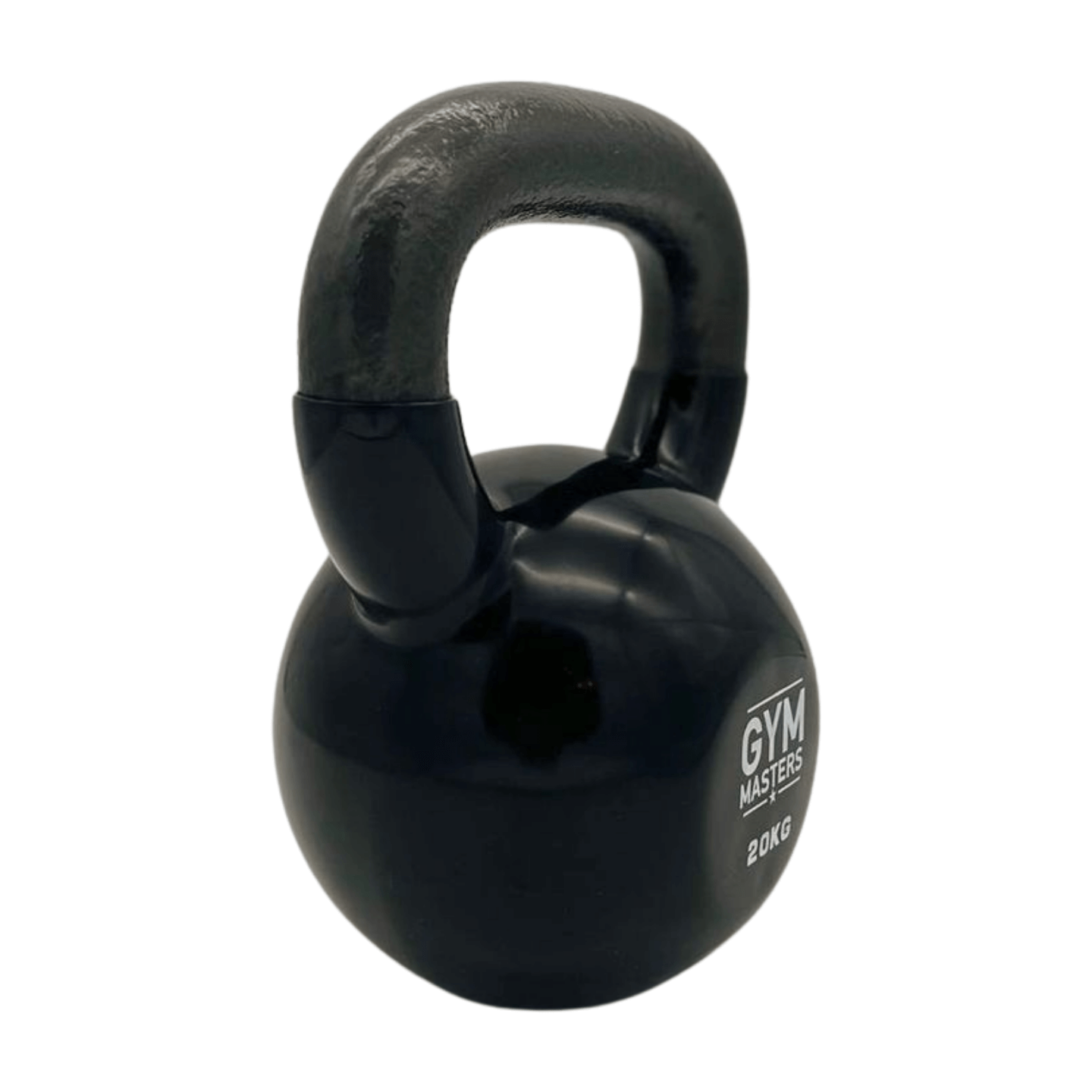 20 kg Vinyl-Kettlebell mit ergonomischem Griff für effektives Krafttraining zu Hause oder im Fitnessstudio.
