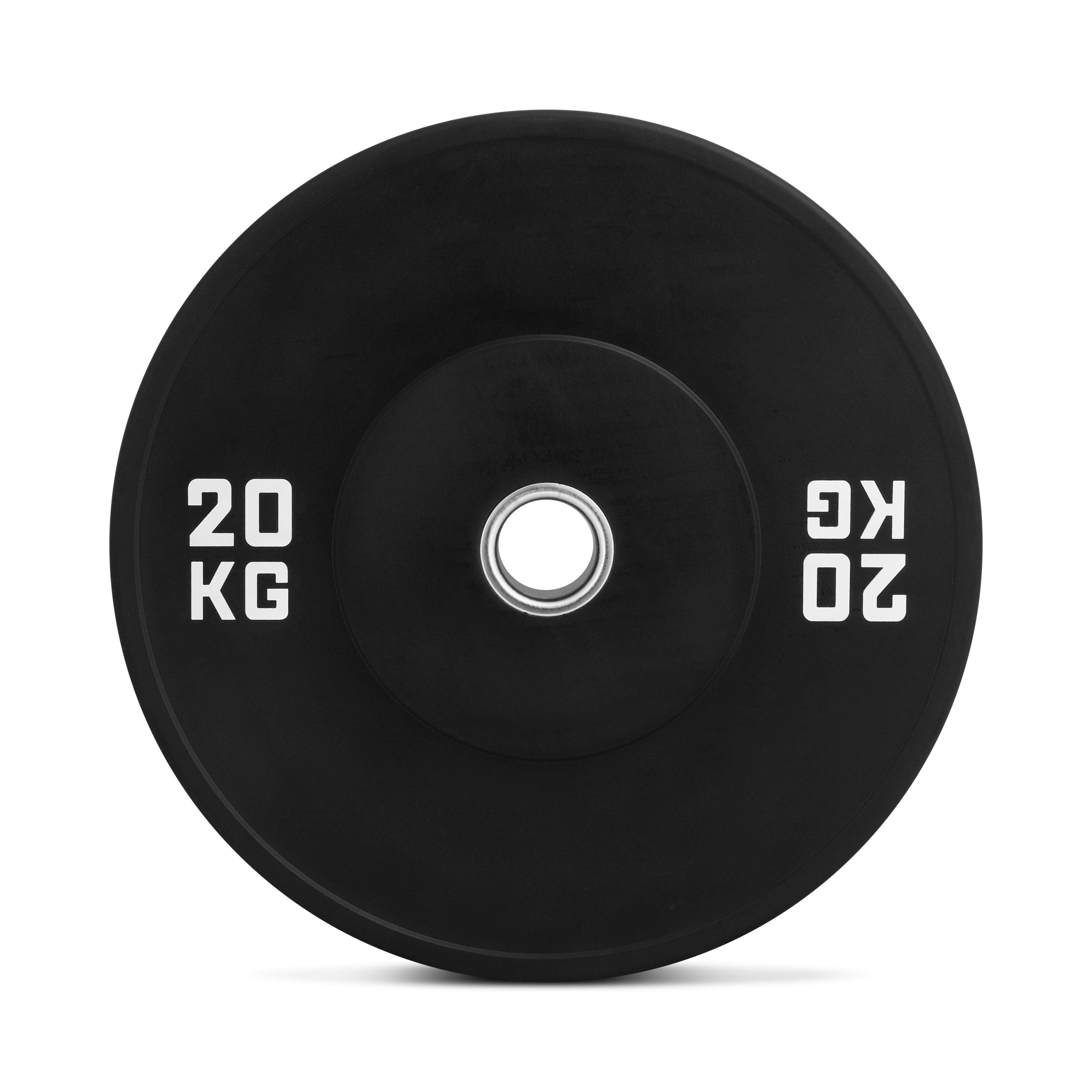 Bumper Plate 20 KG (2 Stück - Set) – Gummischeibe mit 50 mm Edelstahlbohrung