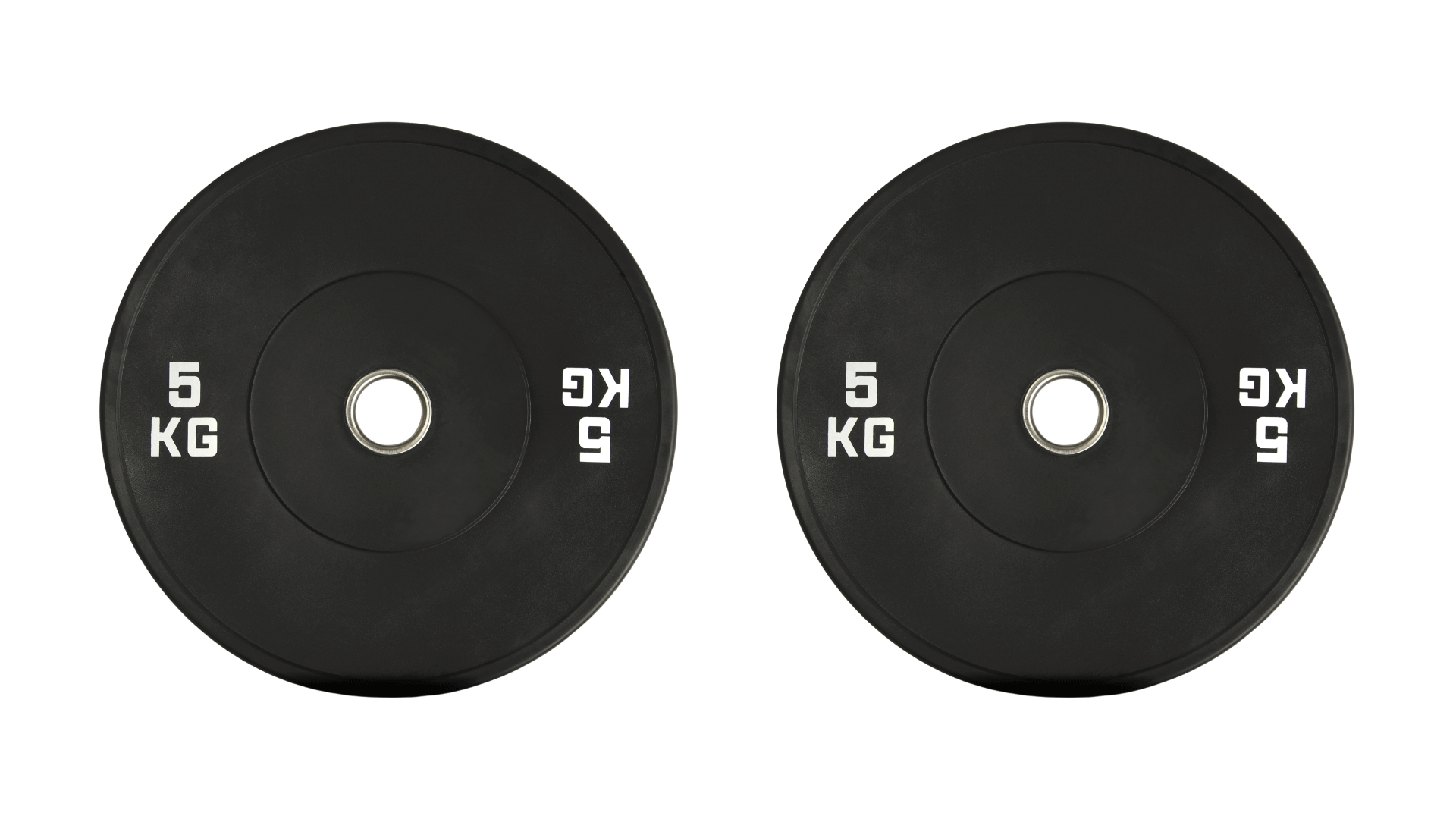 Set aus zwei 5-kg-Grip-Platten für Krafttraining mit Kurzhanteln, ideal für das Training zu Hause.