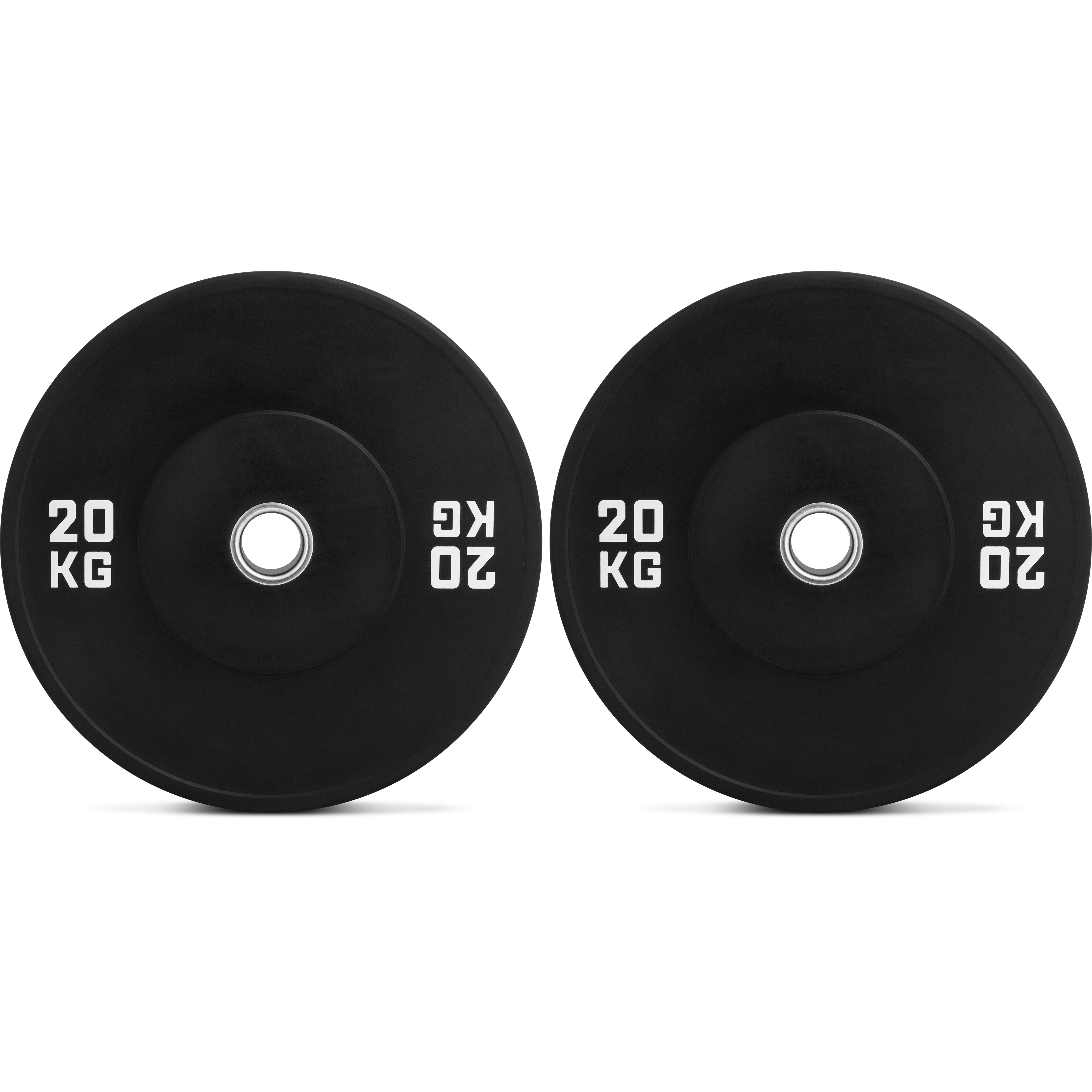 Bumper Plate 20 KG (2 Stück - Set) Gummischeiben mit rostfreiem 50mm Loch für Krafttraining.